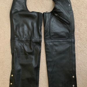 Leather Motorcycle Chaps.
